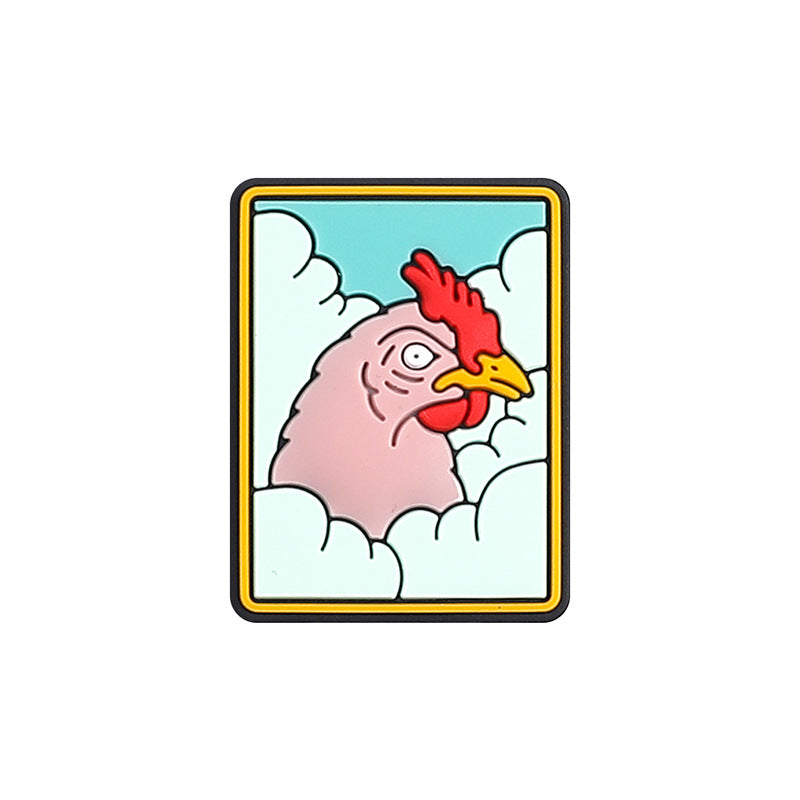 Tarot card themed silicone focal bead