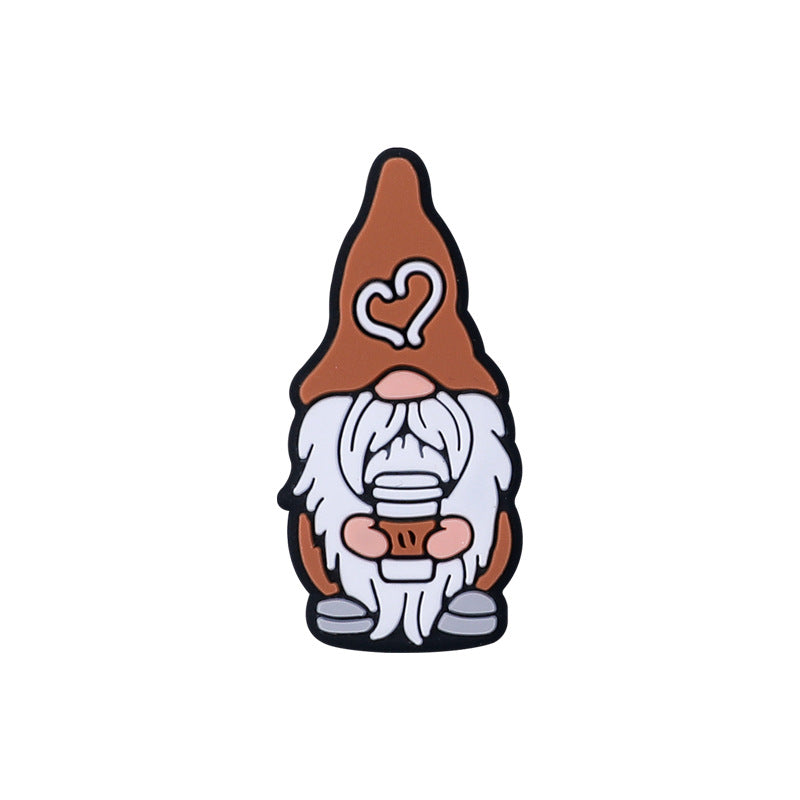 Coffee gum silicone focal beads