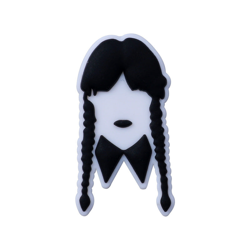 Gothic themed silicone focal beads