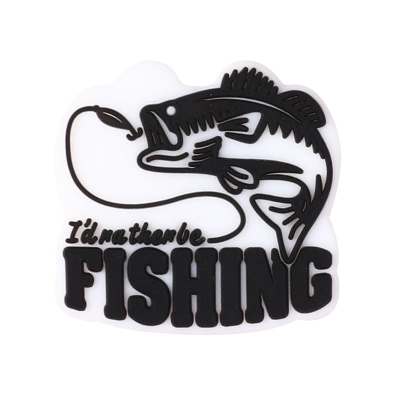 Fishing themed silicone focal beads