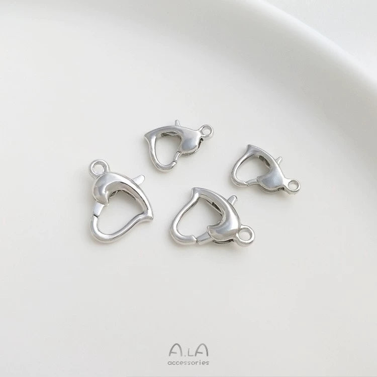 14K gold-plated 18K real gold spring buckle necklace bracelet ending lobster connection buckle DIY handmade material accessories