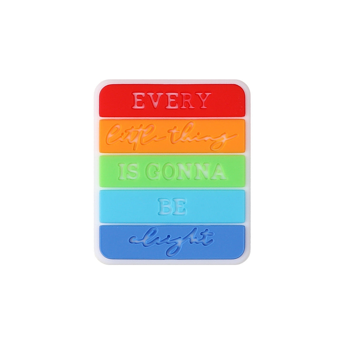 DIY Creative rainbow silicone focal beads