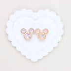Kimhatter Heavy-Duty Double-Sided Mickey Mouse Mocha Diamond Ball Bead with Straight Hole