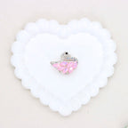 Kimhatter Mocha Crystal 3D Feather Swan Diamond Ball Bead with Straight Hole