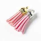 Velvet Tassel Charms | 3cm Mini Fringe Pendants for DIY Jewelry, Keychains, Bag Decor & Bohemian Crafts 30pcs/bag