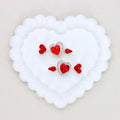 Kimhatter Double-Sided Alloy Crystal Arrow Through Heart Bead with Diamond Ball