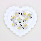 Kimhatter Double-Sided Crystal Bee Alloy Bead with Rhinestones