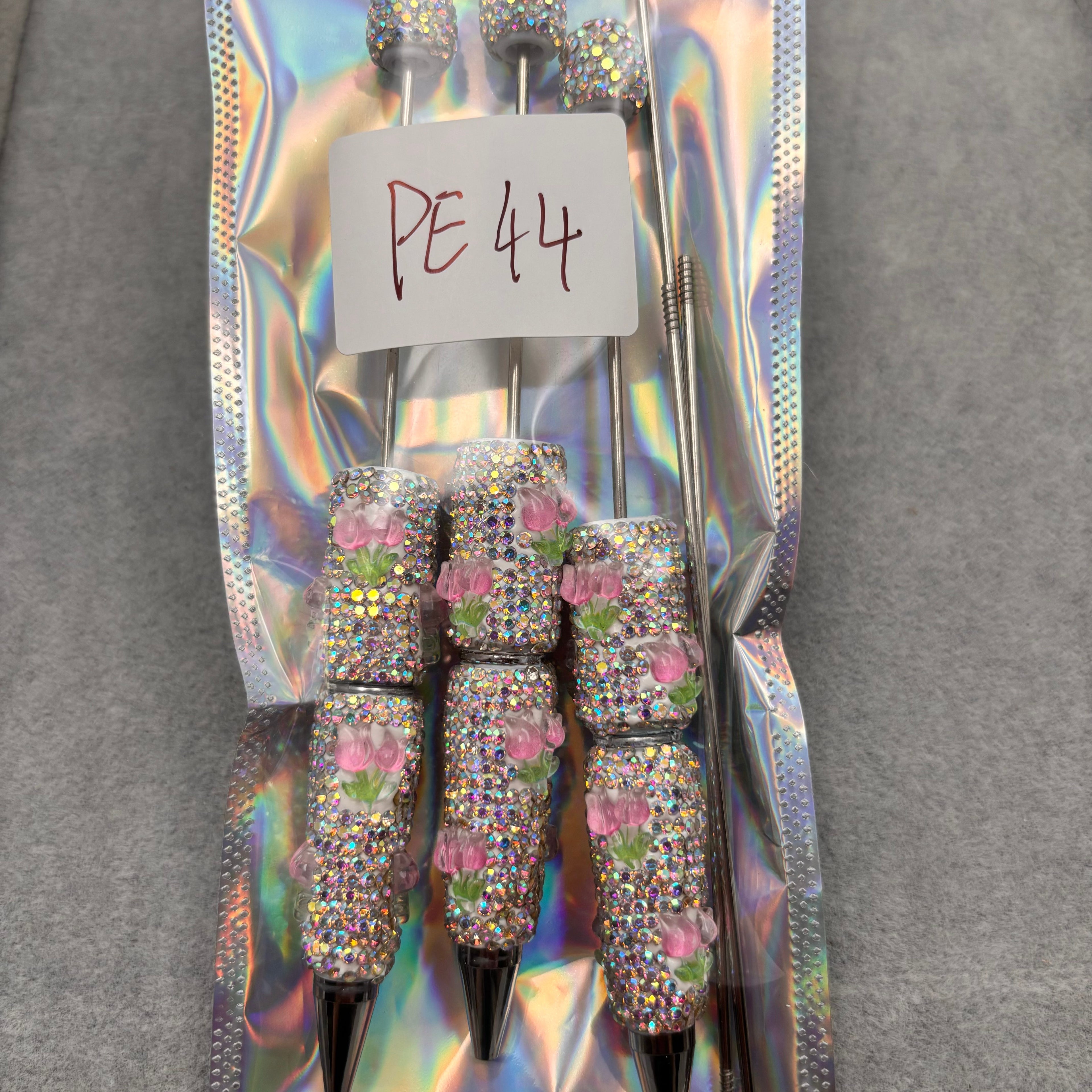 3pcs  Rhinestone Beadable Pens  PE
