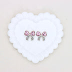Kimhatter Alloy Butterfly Bow Charm Bead with Straight Ho 2pcs/bag