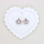 Kimhatter Heavy Duty Double-Sided Crown Alloy Bead with Rhinestones 2pcs/bag