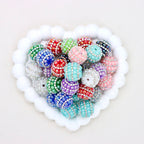 Candy Color Pearl Diamond Ball Chain Beads with Straight Hole