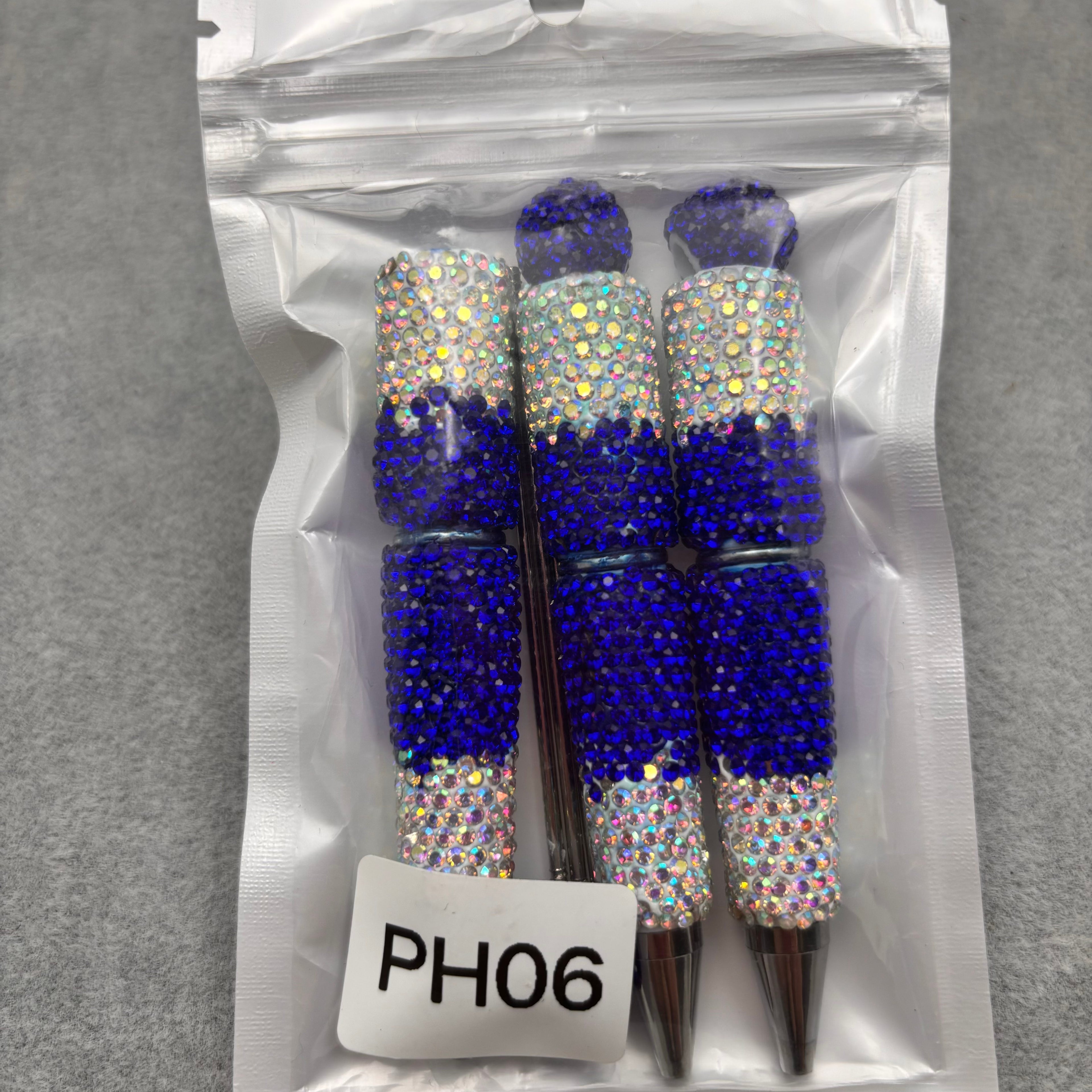 3pcs  Rhinestone Beadable Pens  PH