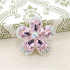 Kimhatter Heavy Duty Crystalline Five-Petal Flower Alloy Bead with Straight Hole