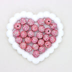 16mm Stardust Diamond Ball Polymer Clay Beads with Straight Hole