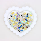 Kimhatter Double-Sided Crystal Bee Alloy Bead with Rhinestones
