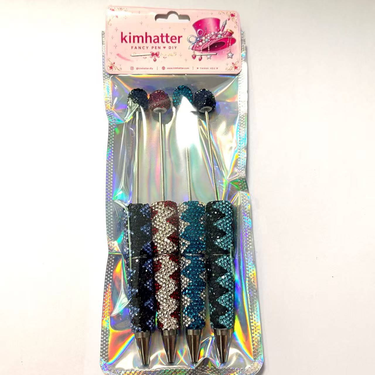 4pcs Rhinestone Beadable Pens