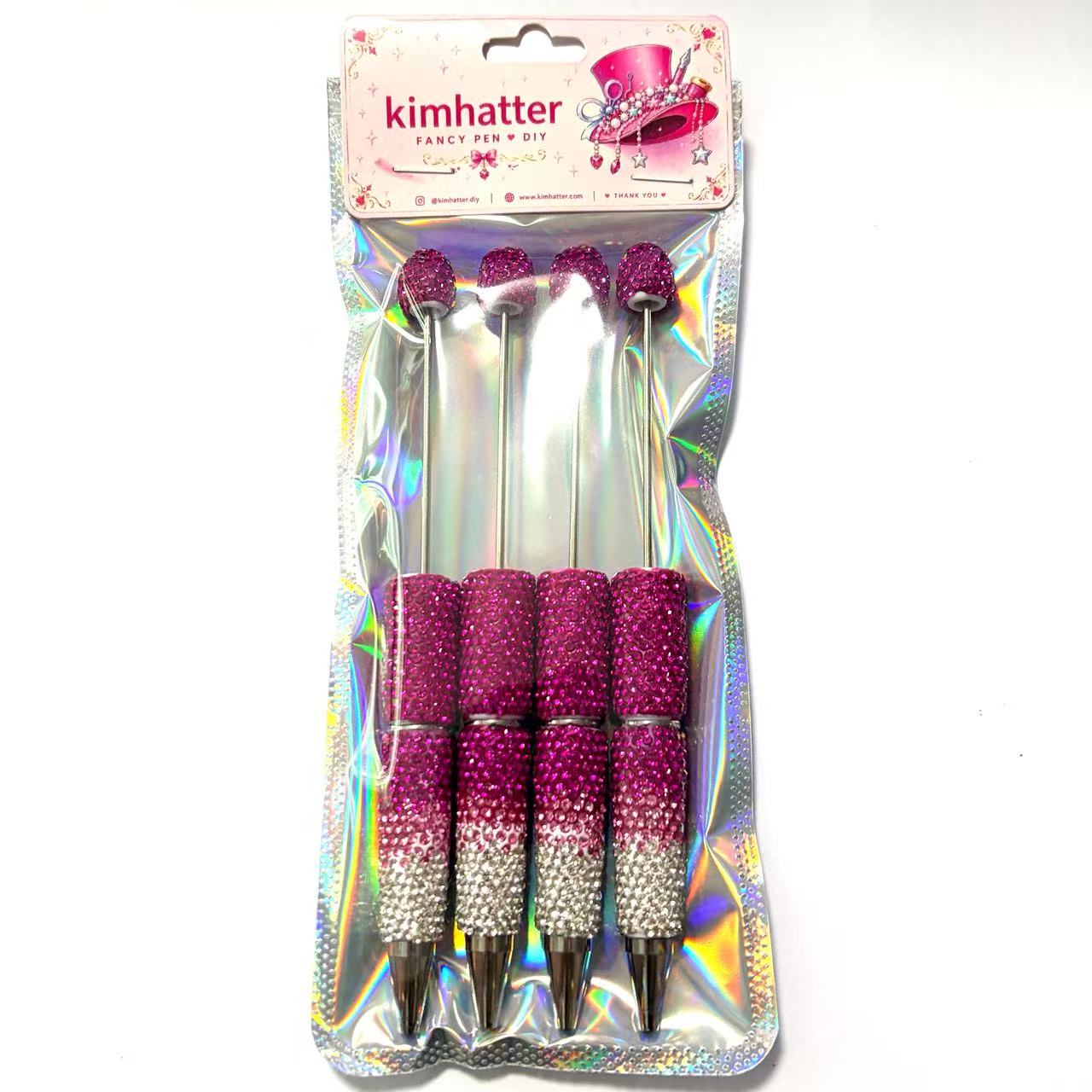 4pcs Rhinestone Beadable Pens