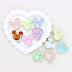 Kimhatter Heavy-Duty Double-Sided Mickey Mouse Mocha Diamond Ball Bead with Straight Hole