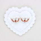 Kimhatter 3D Heart with Large Wings Alloy Bead with Straight Hole