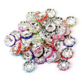 Solid Brass Pearlized Round Spacer Beads with Straight Edges 50pcs/bag