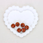 16mm Stardust Diamond Ball Polymer Clay Beads with Straight Hole