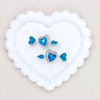 Kimhatter Double-Sided Alloy Crystal Arrow Through Heart Bead with Diamond Ball