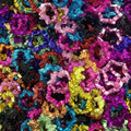 Metallic Plated Wave Flower Spacer Beads 30pcs/bag