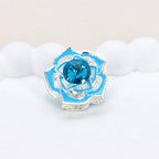 Kimhatter Heavy Duty Double-Sided Alloy Rose Flower Diamond Ball Bead