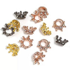 Mini Crown Rhinestone Spacer Beads 20pcs/bag