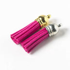 Velvet Tassel Charms | 3cm Mini Fringe Pendants for DIY Jewelry, Keychains, Bag Decor & Bohemian Crafts 30pcs/bag