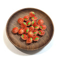 20pcs  Rhinestone Beadable Strawberry