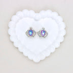 Kimhatter Heavy Duty Double-Sided Crown Alloy Bead with Rhinestones 2pcs/bag