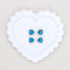 Kimhatter Mocha Alloy Bow Tie Bead with Colorful Diamond Balls 2pcs/bag