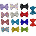 Bow Tie Polymer Clay Bead with Diamond Ball Accent