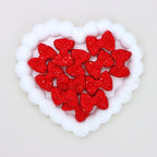 Bow Tie Polymer Clay Bead with Diamond Ball Accent