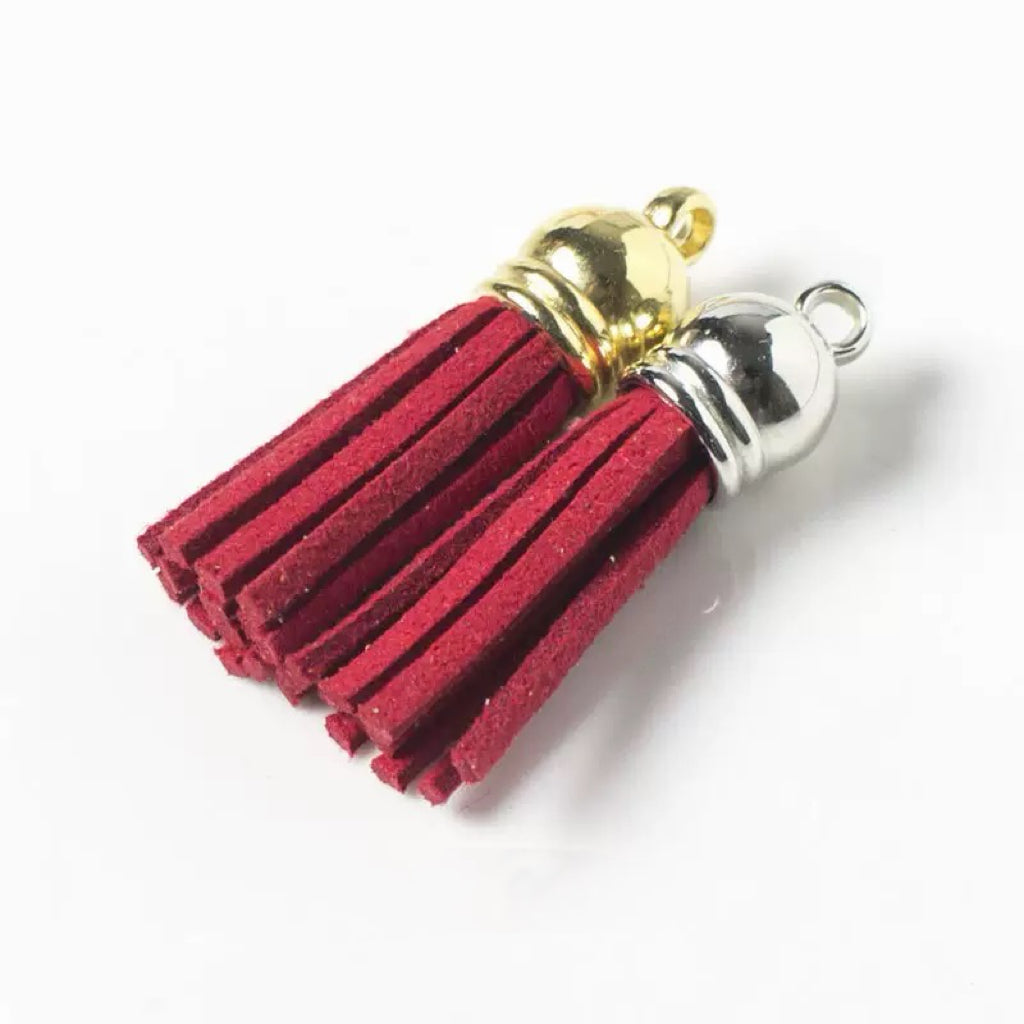 Velvet Tassel Charms | 3cm Mini Fringe Pendants for DIY Jewelry, Keychains, Bag Decor & Bohemian Crafts 30pcs/bag