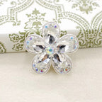 Kimhatter Heavy Duty Crystalline Five-Petal Flower Alloy Bead with Straight Hole