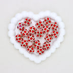 Heavy Duty Rhinestone Acrylic Bubble Beads with Straight Hole