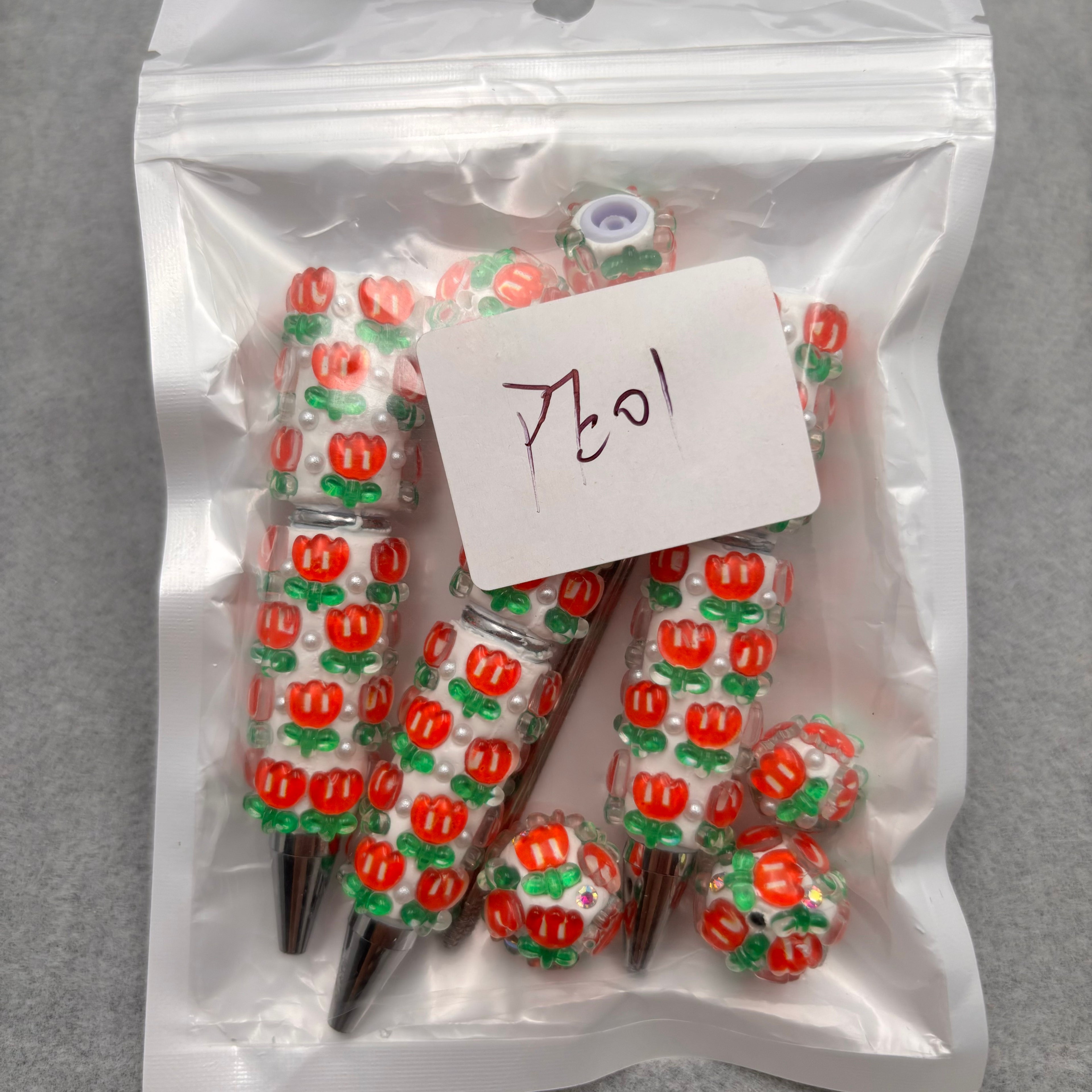 3pcs  Rhinestone Beadable Pens  PE