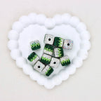 Kimhatter 16mm Square Ombre Gradient Polymer Clay Beads 6pcs/bag