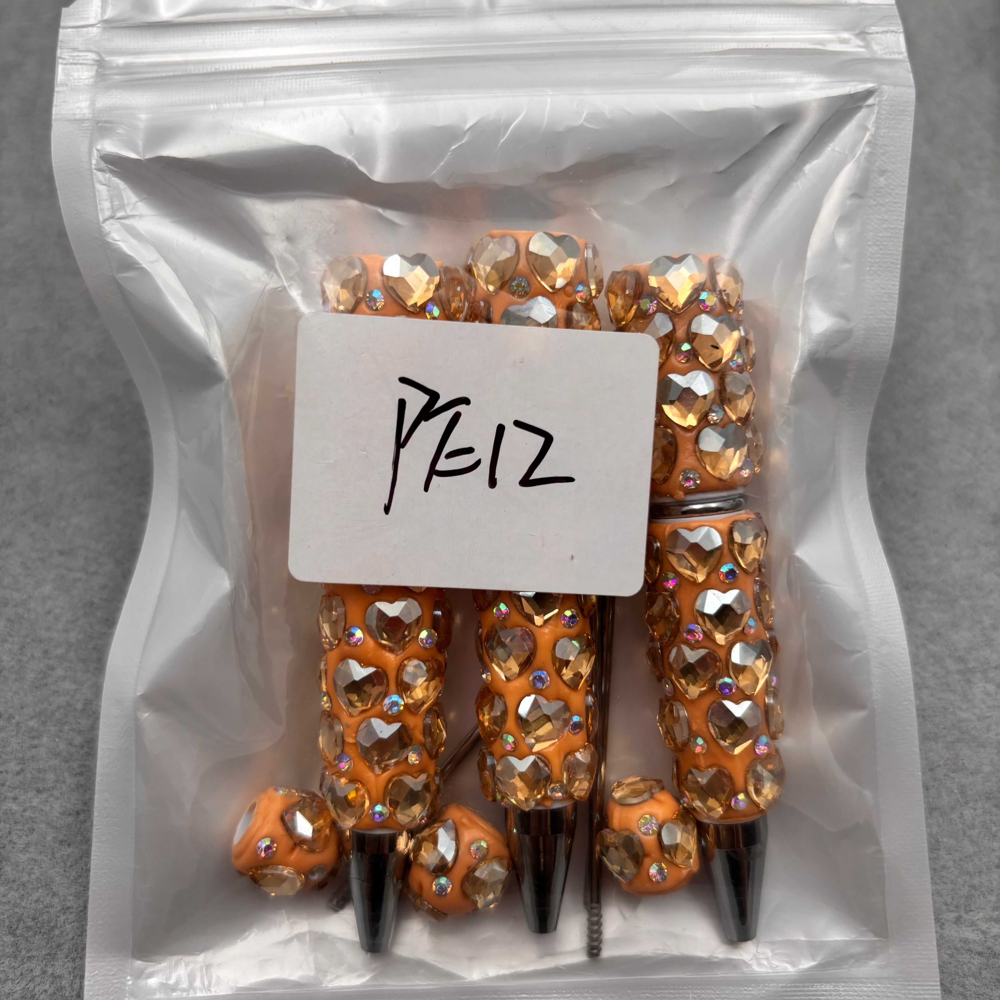 3pcs  Rhinestone Beadable Pens  PE