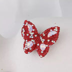 Kimhatter Rainbow Butterfly Polymer Clay Bead with Diamond Ball