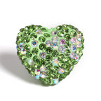 Kimhatter Stardust Heart Polymer Clay Bead with Diamond Ball 3pcs/bag