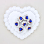 Kimhatter Pearl Heart Diamond Ball Beads with Straight Hole