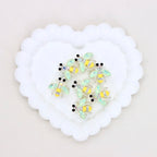 Kimhatter Double-Sided Crystal Bee Alloy Bead with Rhinestones