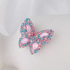 Kimhatter Rainbow Butterfly Polymer Clay Bead with Diamond Ball