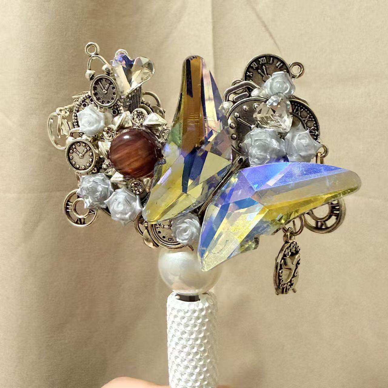 Large Moon Focal Beads for Beadable Pens
