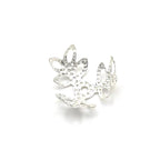 Pearl Base Tray Openwork Clover Flower Spacer 15pcs/bag