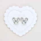 Kimhatter Heavy-Duty Double-Sided Mickey Mouse Mocha Diamond Ball Bead with Straight Hole