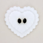 Oval Silver Double-Sided Crystal Alloy Bead with Diamond Ball Design